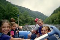 Rafting on the Lehigh from in the boat