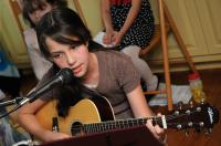 Gabriella at the guitar
