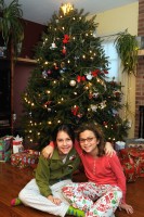 Gabriella & Elisa on Christmas morning