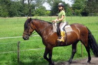 Elisa Riding at Opa's