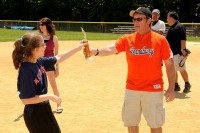 Elisa with coach Dan Decker