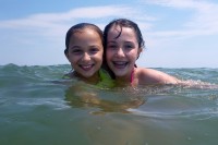 Gabriella & Elisa in the Ocean City OCEAN