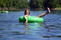 Elisa at Gabriella's Tubing Party