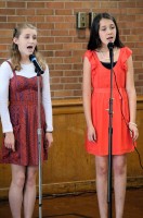 Gabriella & Sylvia singing at their Coming of Age Ceremony