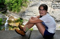 Gabriella overlooking Taughannock