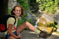 Elisa overlooking Taughannock